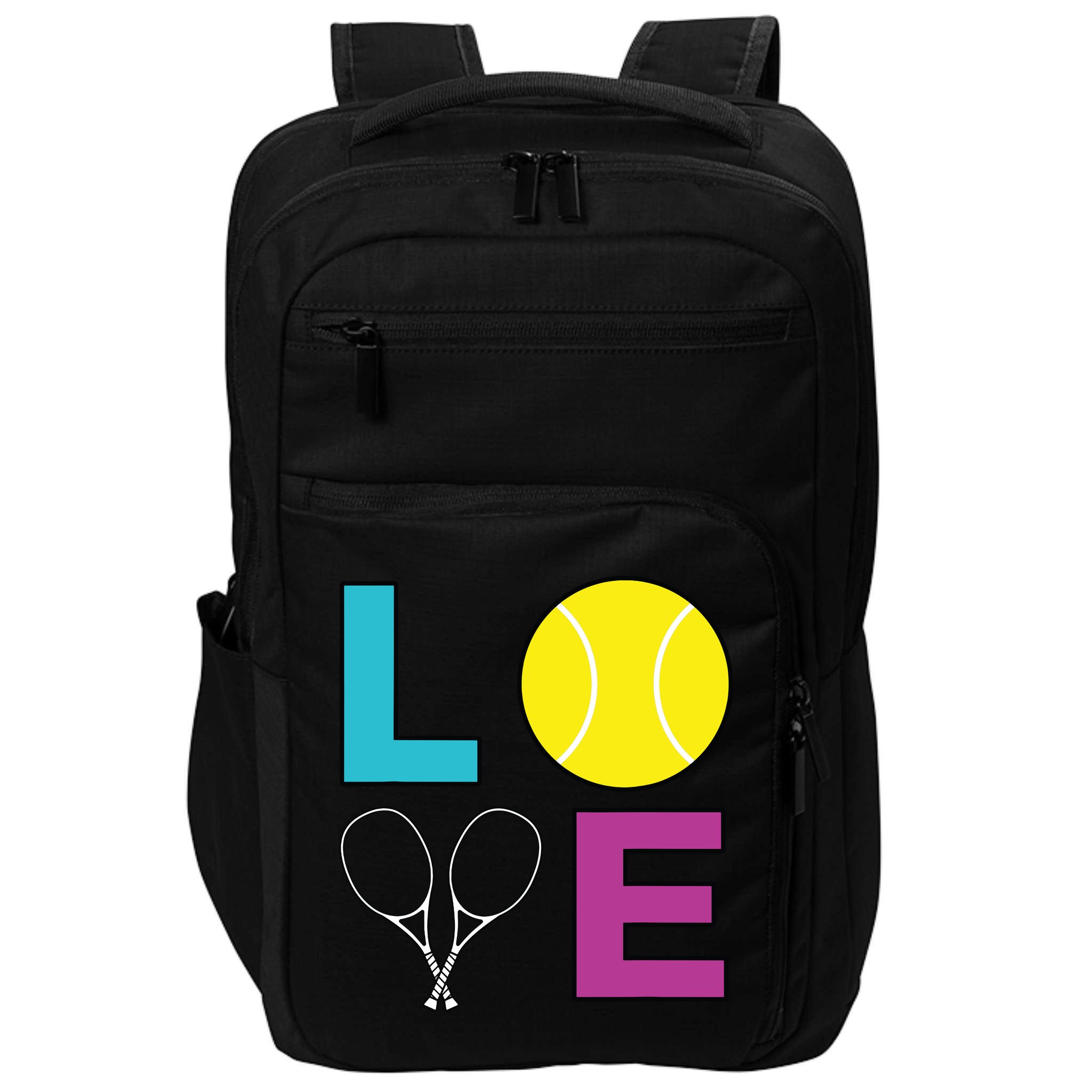 I Love Tennis Tennis Player Impact Tech Backpack