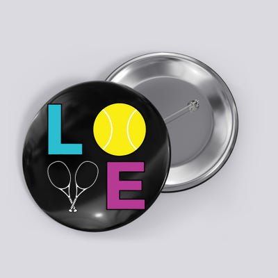 I Love Tennis Tennis Player Button