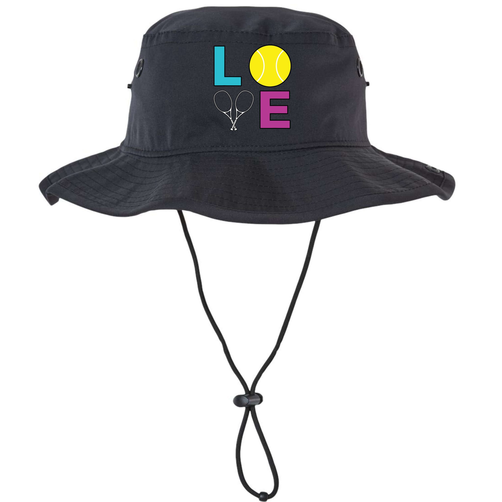 I Love Tennis Tennis Player Bucket Hat
