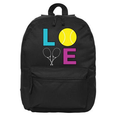 I Love Tennis Tennis Player 16 in Basic Backpack
