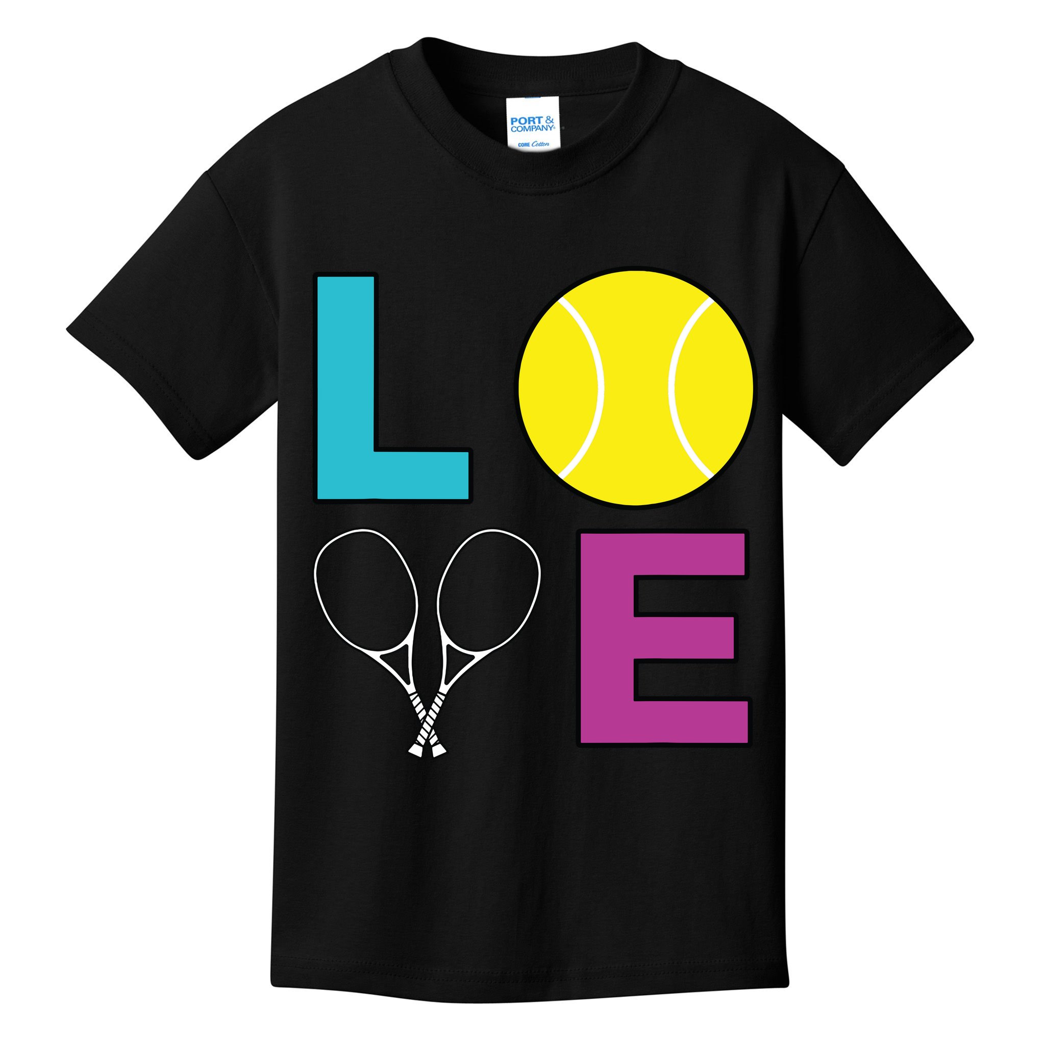 I Love Tennis Tennis Player Kids T-Shirt