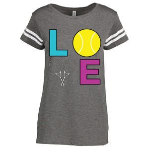 I Love Tennis Tennis Player Enza Ladies Jersey Football T-Shirt