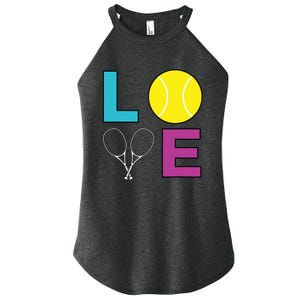 I Love Tennis Tennis Player Women's Perfect Tri Rocker Tank