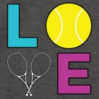 I Love Tennis Tennis Player Women's V-Neck T-Shirt