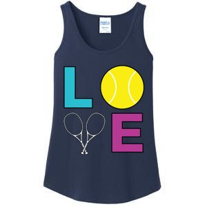 I Love Tennis Tennis Player Ladies Essential Tank