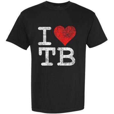 I LOVE TAMPA BAY I HEART TB FLORIDA FOOTBALL Garment-Dyed Heavyweight T-Shirt