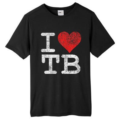 I LOVE TAMPA BAY I HEART TB FLORIDA FOOTBALL Tall Fusion ChromaSoft Performance T-Shirt