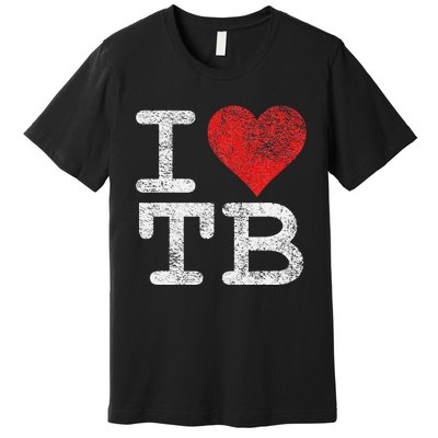 I LOVE TAMPA BAY I HEART TB FLORIDA FOOTBALL Premium T-Shirt