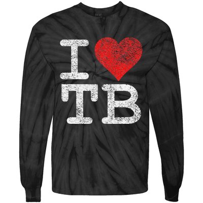 I LOVE TAMPA BAY I HEART TB FLORIDA FOOTBALL Tie-Dye Long Sleeve Shirt