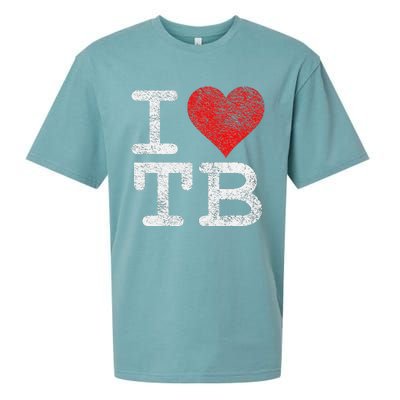 I LOVE TAMPA BAY I HEART TB FLORIDA FOOTBALL Sueded Cloud Jersey T-Shirt