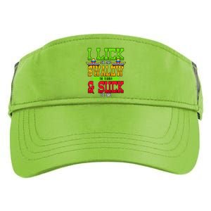 I Lick The Salt Swallow The Tequila Cinco De Mayo Adult Drive Performance Visor