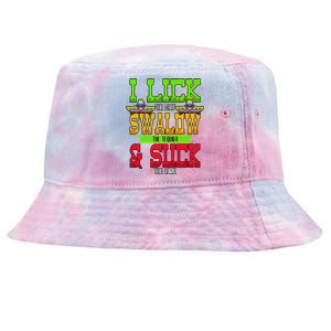 I Lick The Salt Swallow The Tequila Cinco De Mayo Tie-Dyed Bucket Hat