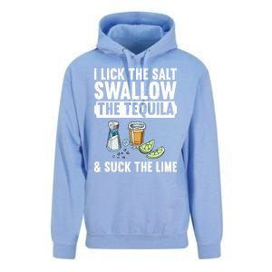 I Lick The Salt Swallow The Tequila Suck Lime Ing Party Gift Unisex Surf Hoodie