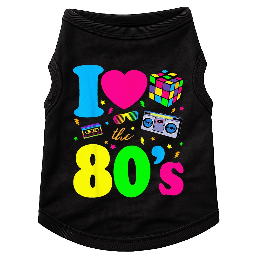 I Love The 80s 80s Clothes Doggie Tank