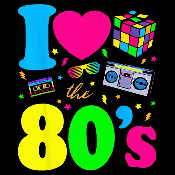 I Love The 80s 80s Clothes Cooling Performance Crew T-Shirt
