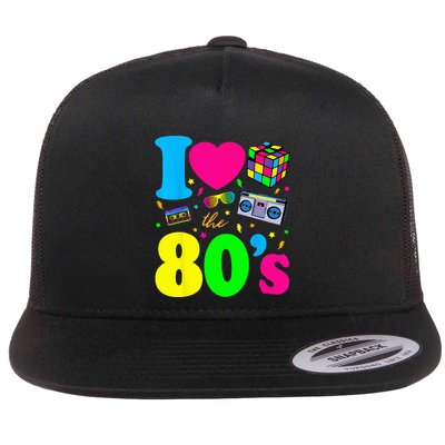 I Love The 80s 80s Clothes Flatbill Hat
