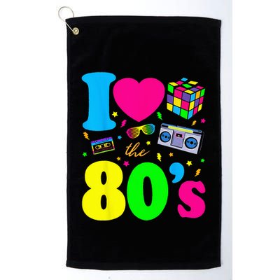 I Love The 80s 80s Clothes Golf Towel