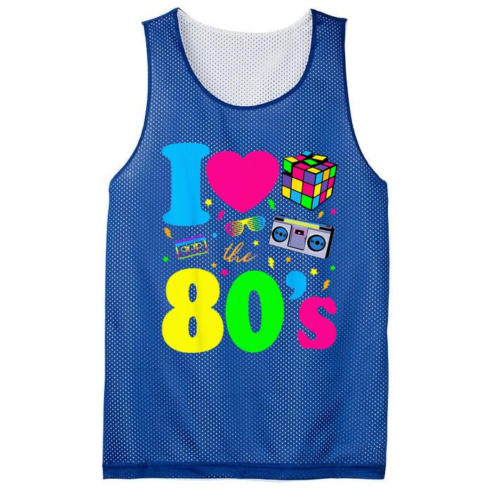 I Love The 80s 80s Clothes Mesh Reversible Basketball Jersey Tank