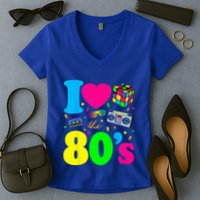 I Love The 80s 80s Clothes Women's V-Neck T-Shirt