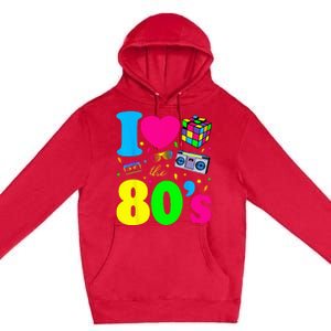 I Love The 80s 80s Clothes Premium Pullover Hoodie