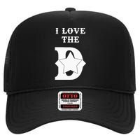 I Love The D Dallas Texas Cool Dallas High Crown Mesh Back Trucker Hat