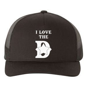 I Love The D Dallas Texas Cool Dallas Yupoong Adult 5-Panel Trucker Hat