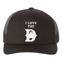 I Love The D Dallas Texas Cool Dallas Yupoong Adult 5-Panel Trucker Hat