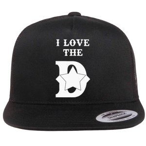 I Love The D Dallas Texas Cool Dallas Flat Bill Trucker Hat