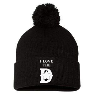 I Love The D Dallas Texas Cool Dallas Pom Pom 12in Knit Beanie