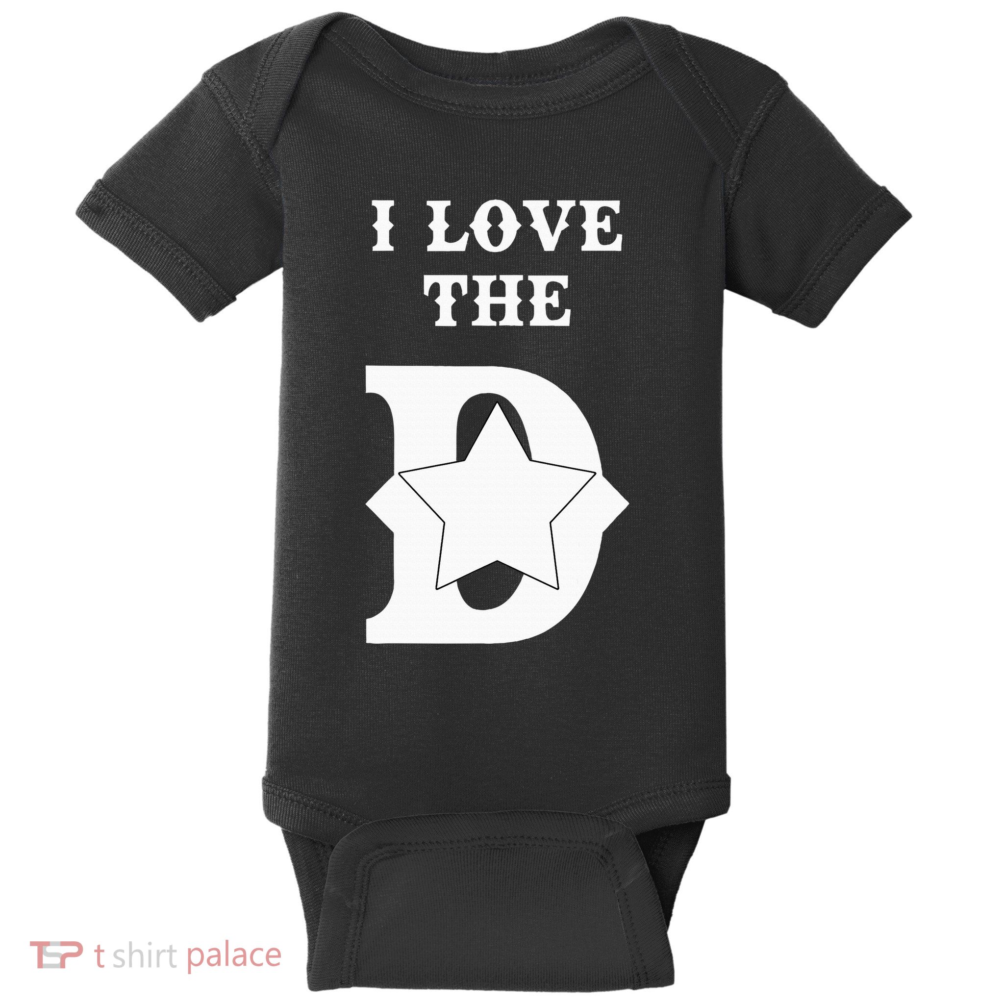 I Love The D Dallas Texas Cool Dallas Baby Bodysuit