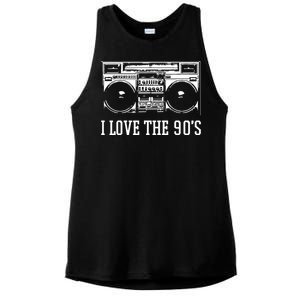 I Love The 90s Retro Ladies PosiCharge Tri-Blend Wicking Tank