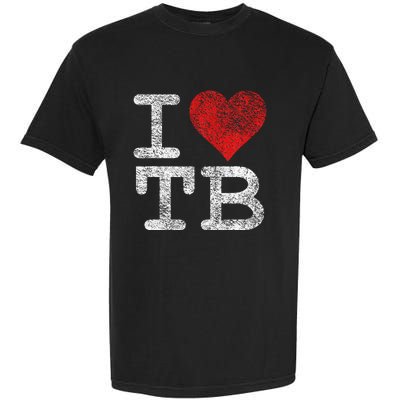 I Love Tampa Bay I Heart Tb Florida Football Garment-Dyed Heavyweight T-Shirt