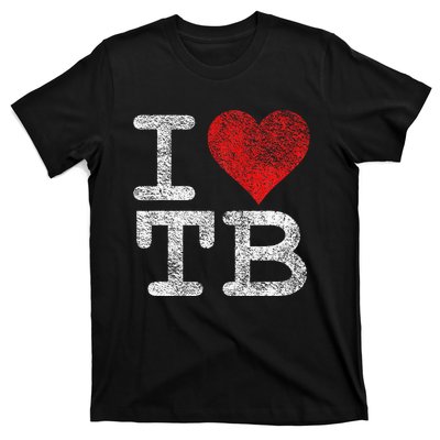 I Love Tampa Bay I Heart Tb Florida Football T-Shirt