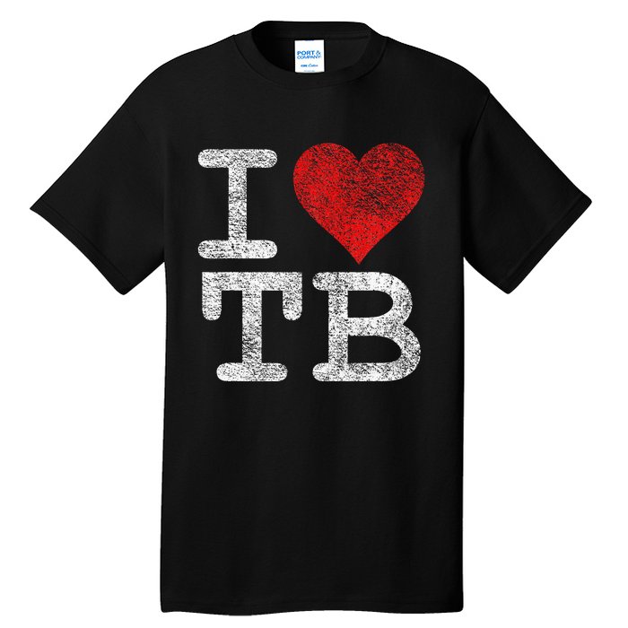 I Love Tampa Bay I Heart Tb Florida Football Tall T-Shirt