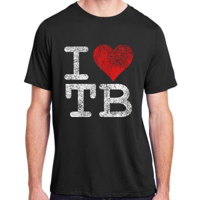 I Love Tampa Bay I Heart Tb Florida Football Adult ChromaSoft Performance T-Shirt