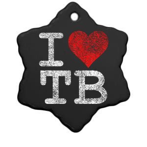 I Love Tampa Bay I Heart Tb Florida Football Ceramic Star Ornament