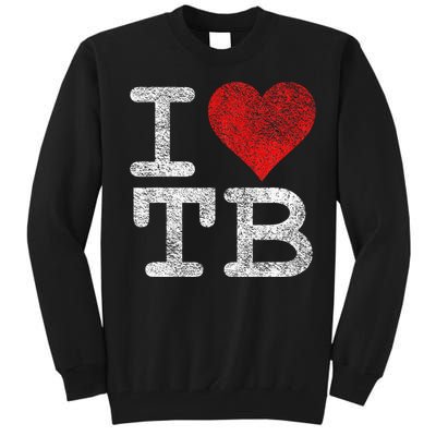 I Love Tampa Bay I Heart Tb Florida Football Tall Sweatshirt