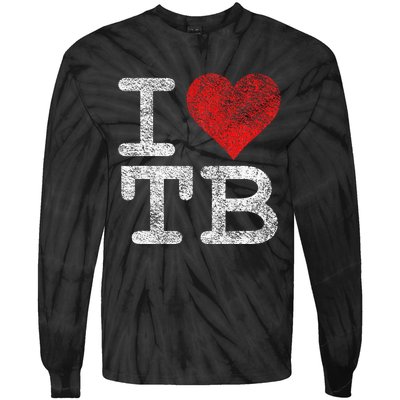 I Love Tampa Bay I Heart Tb Florida Football Tie-Dye Long Sleeve Shirt