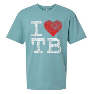 I Love Tampa Bay I Heart Tb Florida Football Sueded Cloud Jersey T-Shirt