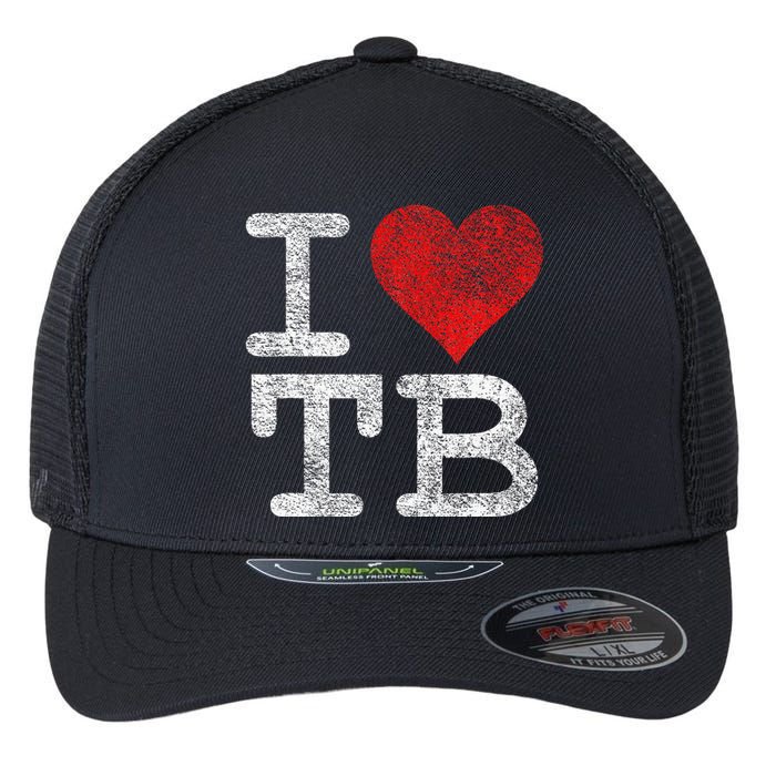 I LOVE TAMPA BAY I HEART TB FLORIDA FOOTBALL Flexfit Unipanel Trucker Cap