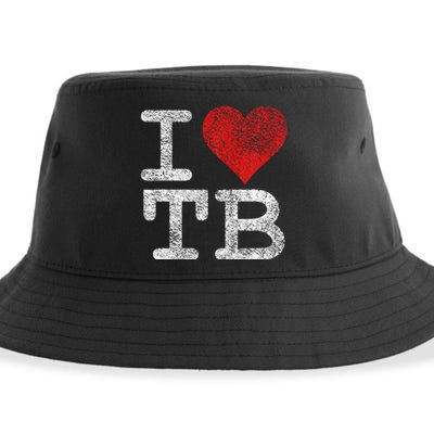 I LOVE TAMPA BAY I HEART TB FLORIDA FOOTBALL Sustainable Bucket Hat