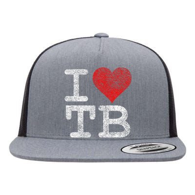 I LOVE TAMPA BAY I HEART TB FLORIDA FOOTBALL Flat Bill Trucker Hat