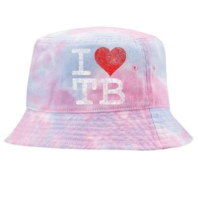 I LOVE TAMPA BAY I HEART TB FLORIDA FOOTBALL Tie-Dyed Bucket Hat