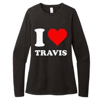 I Love Travis Womens CVC Long Sleeve Shirt