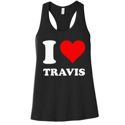 I Love Travis Women's Racerback Tank