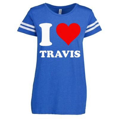 I Love Travis Enza Ladies Jersey Football T-Shirt