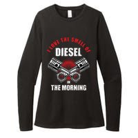 I Love The Smell Of Diesel In The Morning Truck Driver Womens CVC Long Sleeve Shirt