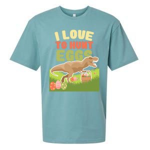 I Love To Hunt Eggs Dinosaur Gift And Great Gift Sueded Cloud Jersey T-Shirt