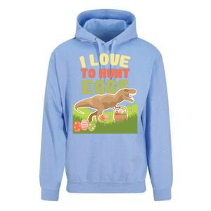 I Love To Hunt Eggs Dinosaur Gift And Great Gift Unisex Surf Hoodie