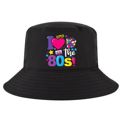 I Love The 80S 80s 90s Costume Party Retro Cool Comfort Performance Bucket Hat